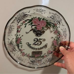 Lefton 25th anniversary commemorative plate